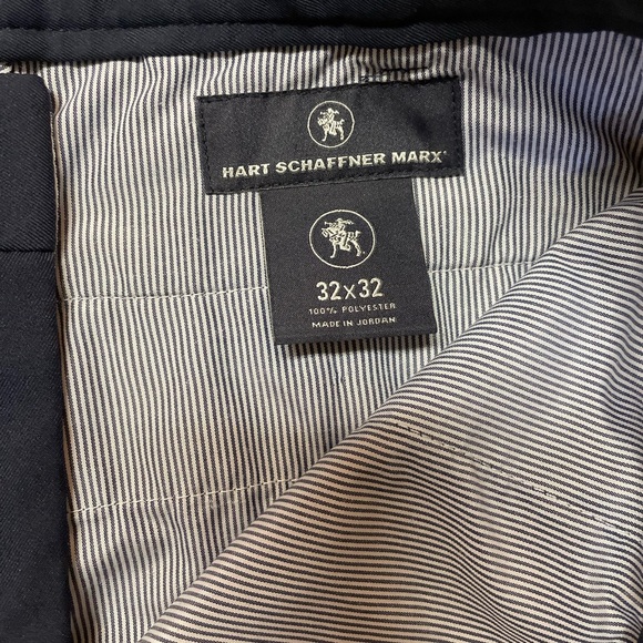 Hart Scnaffner Marx navy dress pants 32W 32L - Picture 4 of 5